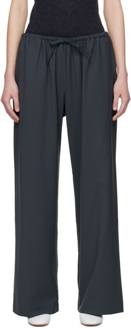 Cordera Cordera Gray Tailored Drawstring Trousers