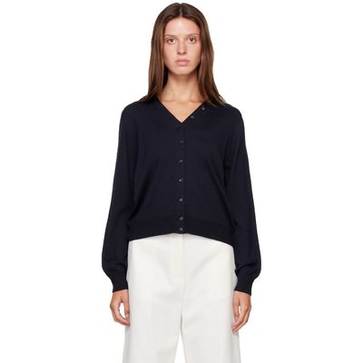 Cordera Cordera Navy Merino Wool Button Cardigan