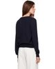 Cordera Cordera Navy Merino Wool Button Cardigan - 3