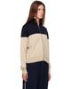 Cordera Cordera Off-White & Navy Extrafine Merino Wool Sporty Cardigan - 2