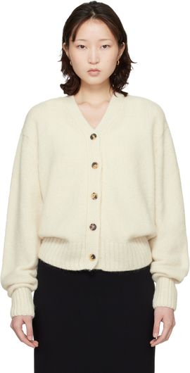 Cordera Cordera Off-White Baby Alpaca Cardigan