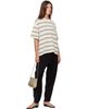 Cordera Cordera Off-White Organic Cotton Striped T-shirt - 4
