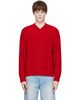 Cordera Cordera Red Wool Braided Sweater - 1