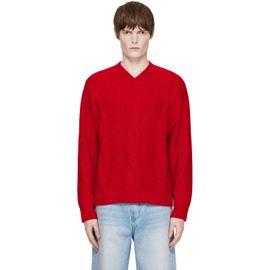 Cordera Cordera Red Wool Braided Sweater