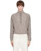 Cordera Cordera Taupe Baby Alpaca Polo Sweater - 1