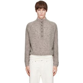 Cordera Cordera Taupe Baby Alpaca Polo Sweater