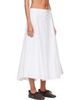 Cordera Cordera White Cotton Voluminous Midi Skirt - 2