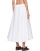 Cordera Cordera White Cotton Voluminous Midi Skirt - 3