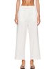 Cordera Cordera White Soft Cotton Straight Trousers - 1