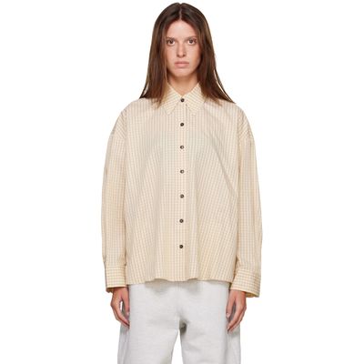 Cordera Cordera Yellow Checked Oversized Shirt