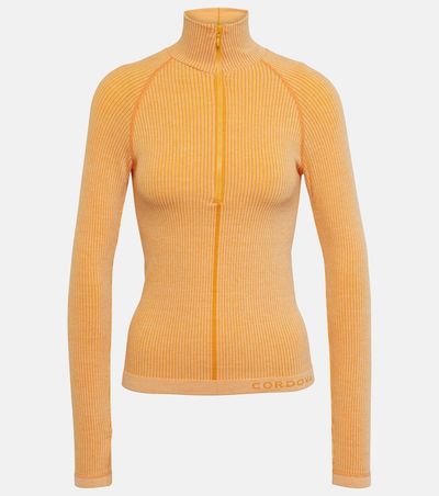 Cordova Cordova Sierra ribbed-knit half-zip ski top