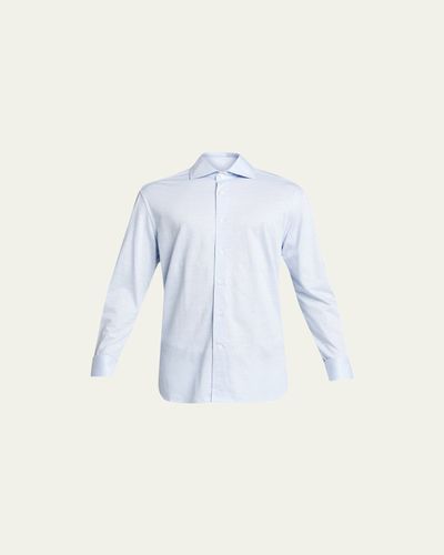 Corneliani Men's Melange Sport Shirt