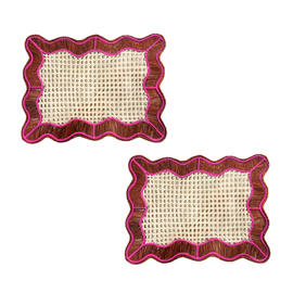 Coro Cora Coro Cora Wavy Rectangular Placemat - Set of 2
