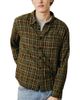Corridor Corridor Crinkle Plaid Cotton Blend Shirt - 1