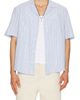 Corridor Corridor Linen Broadstripe Short Sleeve Shirt - 1