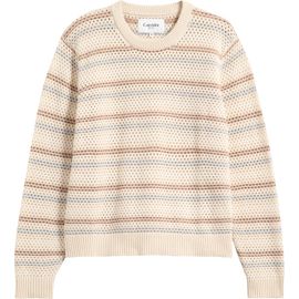 Corridor Corridor Stripe Pima Cotton & Linen Sweater
