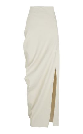 Cortana Cortana Arne Asymmetric LinenBlend Maxi Skirt