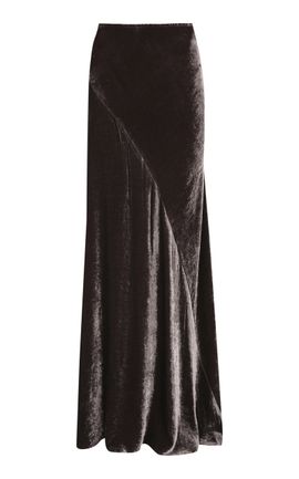 Cortana Cortana Iris Velvet Maxi Skirt