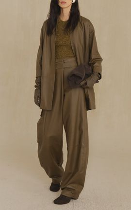 Cortana Cortana Lira Leather Wrap Pants