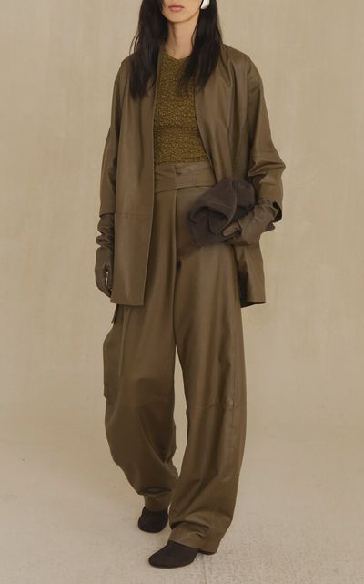 Cortana Cortana Lira Leather Wrap Pants