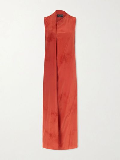 CORTANA Estela one-shoulder silk-chiffon maxi dress