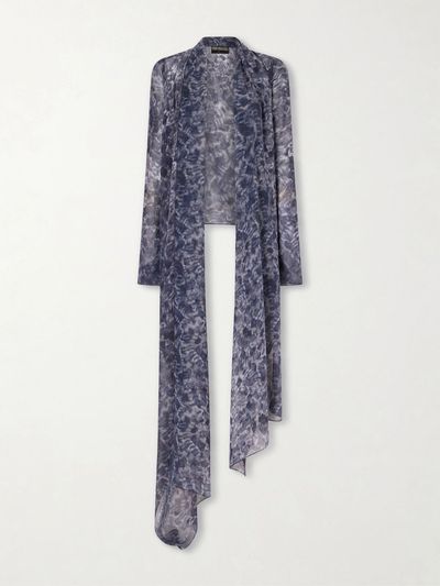 CORTANA Meena printed silk-chiffon blouse