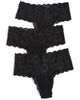 Cosabella Cosabella Never Say Never Comfy Thongs 3 Pack Mando Pnkli Wht L/XL - 1