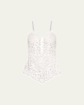 Cosabella Magnolia Semisheer Lace Teddy Romper