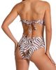 Cosita Linda Cosita Linda Bead Trim Tie Back High Waist Bikini Bottoms - 5