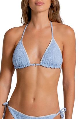 Cosita Linda Cosita Linda Blanket Stitch Embroidered Triangle Bikini Top