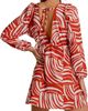 Cosita Linda Cosita Linda Print Tie Waist Cover-Up Minidress - 2