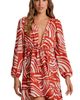 Cosita Linda Cosita Linda Print Tie Waist Cover-Up Minidress - 5
