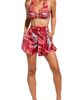 Cosita Linda Cosita Linda Tropical Print Belted Cover-Up Shorts - 1