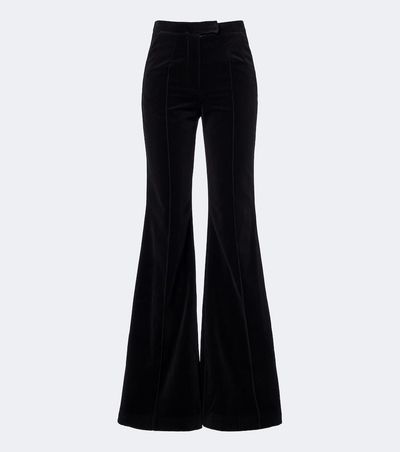 Costarellos Costarellos Avice cotton velvet flared pants