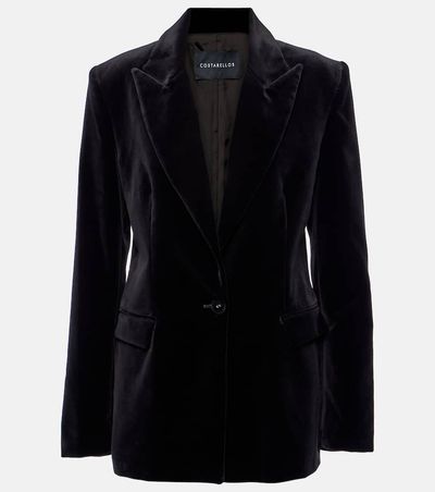 Costarellos Costarellos Azura cotton velvet blazer