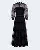 Costarellos Costarellos Belted lace and velvet cocktail dress - 1