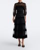 Costarellos Costarellos Belted lace and velvet cocktail dress - 2