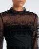 Costarellos Costarellos Belted lace and velvet cocktail dress - 3