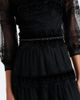 Costarellos Costarellos Belted lace and velvet cocktail dress - 4