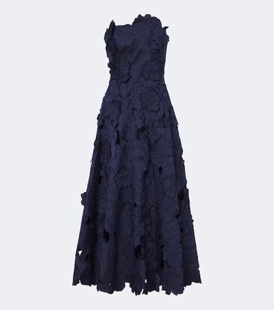 Costarellos Costarellos Brissa floral embroidered cocktail dress