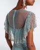 Costarellos Costarellos Crystal-embellished tiered mesh gown - 7