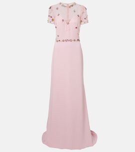 Costarellos Costarellos Embellished crêpe gown