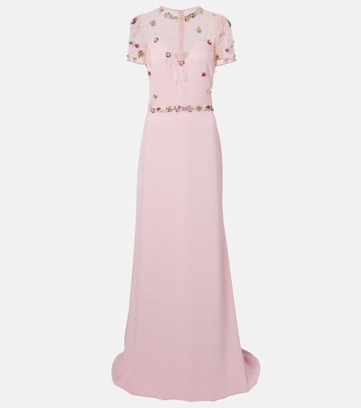 Costarellos Costarellos Embellished crêpe gown