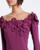 Costarellos Costarellos Embellished floral-appliqué gown - 3