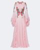 Costarellos Costarellos Embellished floral-appliquÃ© silk gown - 1