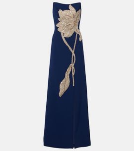 Costarellos Costarellos Fara crystal-embellished crÃªpe gown
