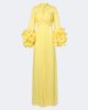 Costarellos Costarellos Floral-appliqué plated Lurex® georgette gown - 1