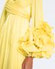 Costarellos Costarellos Floral-appliqué plated Lurex® georgette gown - 4