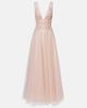 Costarellos Costarellos Floral-appliqué tulle gown - 1