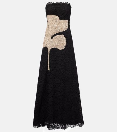 Costarellos Costarellos Hallis embellished lace gown